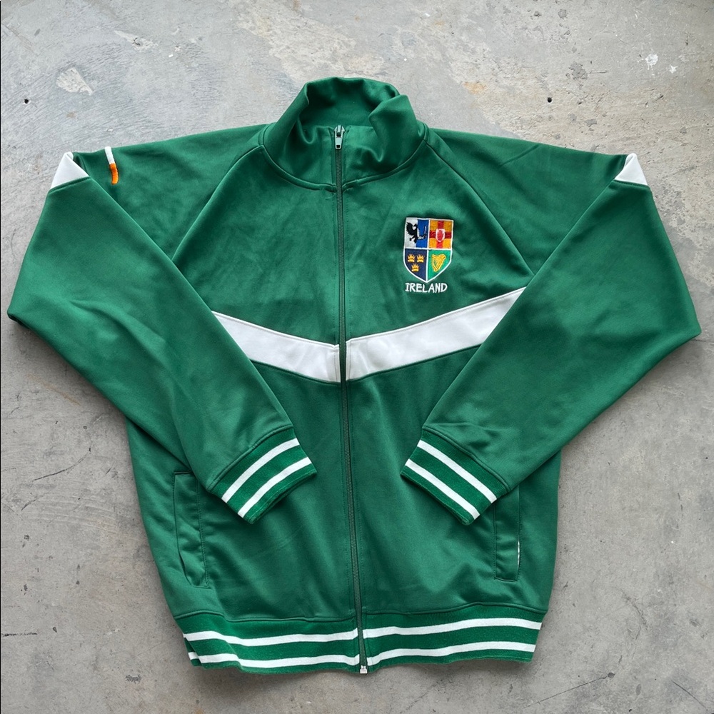 LF Green and White Ireland Bomber Jacket